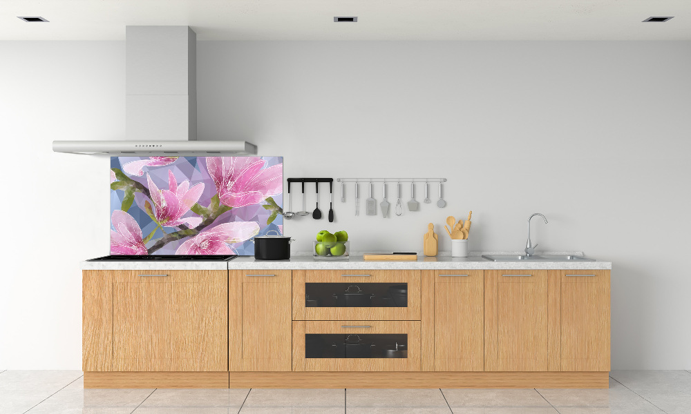 Panel do kuchni Różowa magnolia