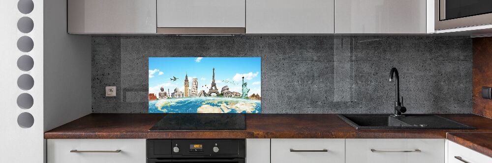 Panel do kuchni Zabytki świata