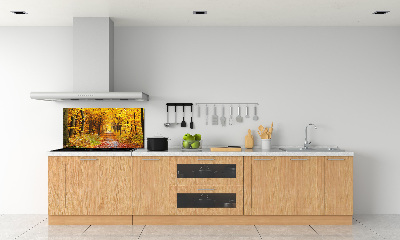 Panel dekor szkło Las jesienią