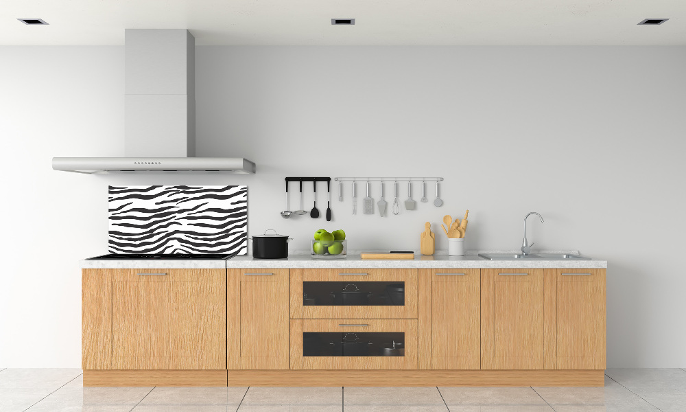 Panel między meble w kuchni Zebra tło