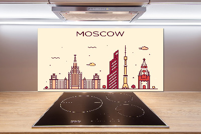 Panel do kuchni Moskwa budynki