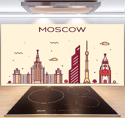 Panel do kuchni Moskwa budynki