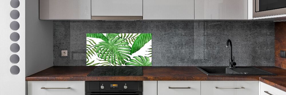 Panel do kuchni Tropikalne liście