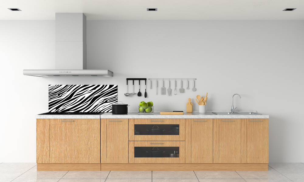 Panel między meble w kuchni Zebra tło
