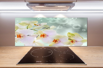 Panel do kuchni Biała orchidea