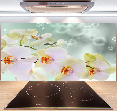 Panel do kuchni Biała orchidea