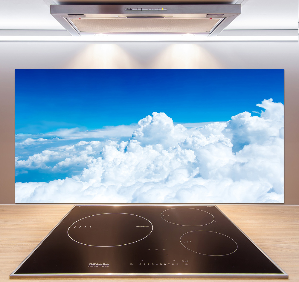 Panel lacobel Chmury z lotu ptaka