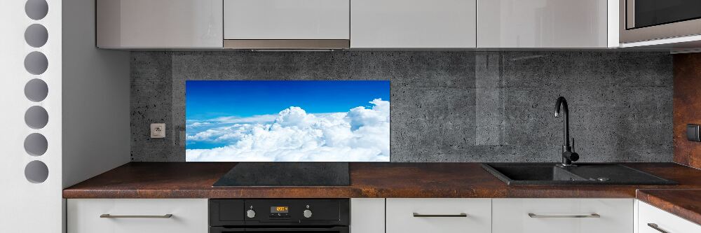 Panel lacobel Chmury z lotu ptaka