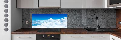 Panel lacobel Chmury z lotu ptaka