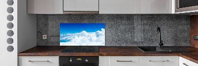 Panel lacobel Chmury z lotu ptaka