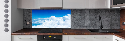 Panel lacobel Chmury z lotu ptaka