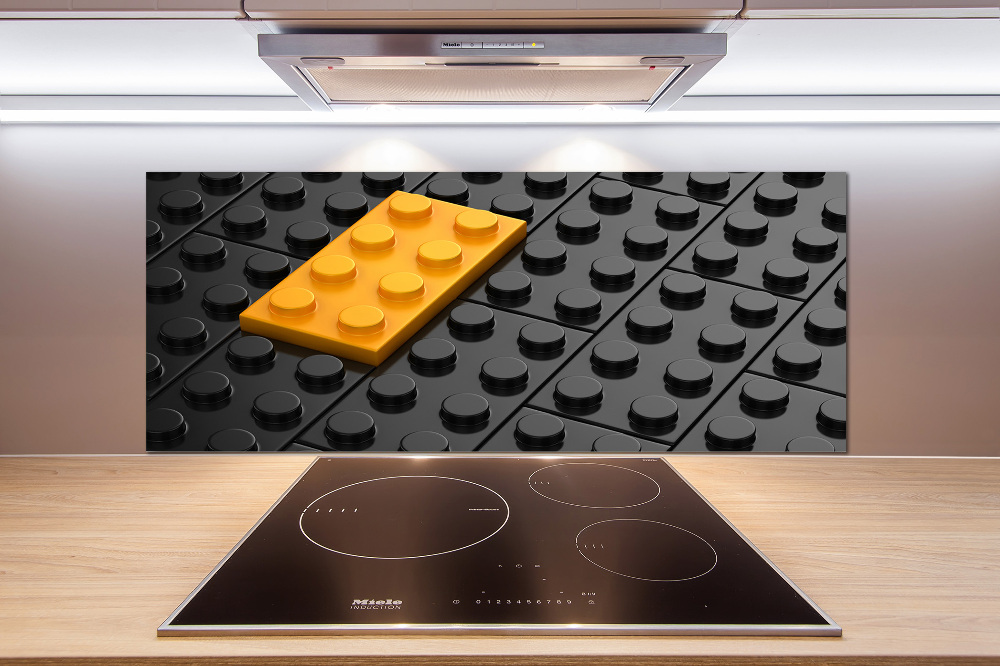 Panel dekor szkło Klocki lego