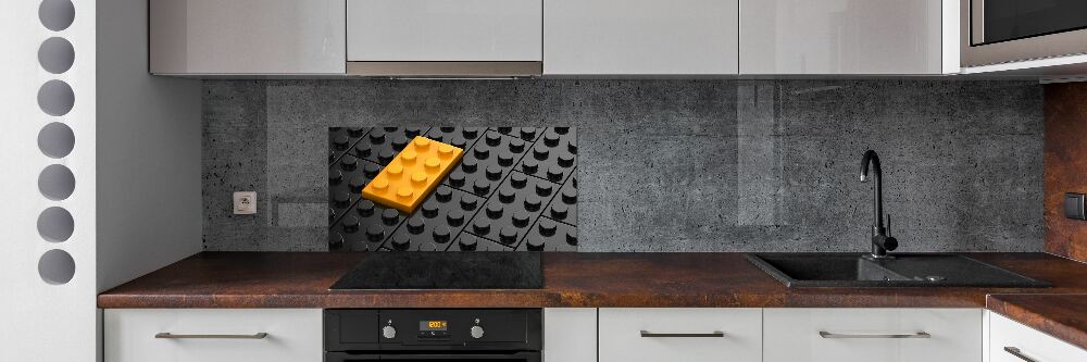 Panel dekor szkło Klocki lego