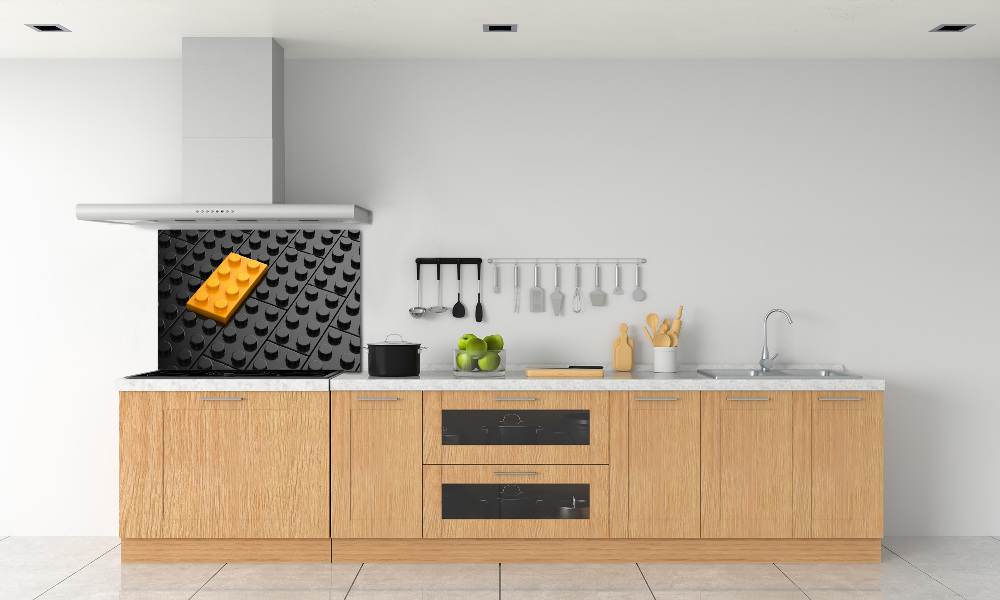 Panel dekor szkło Klocki lego