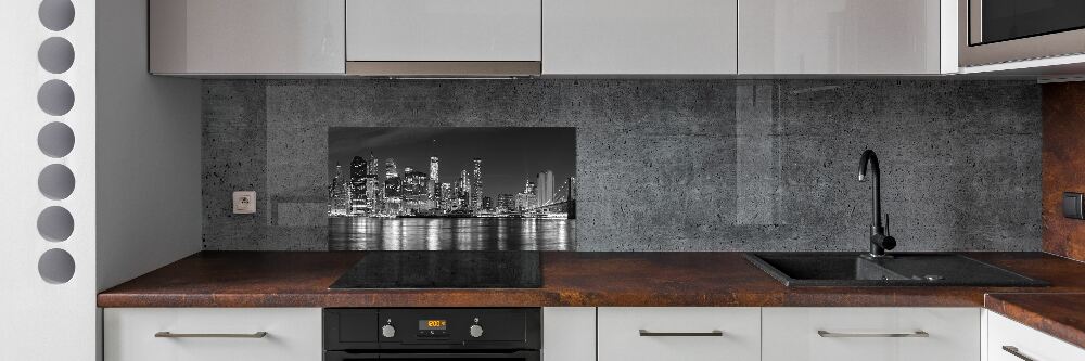 Panel do kuchni Manhattan nocą