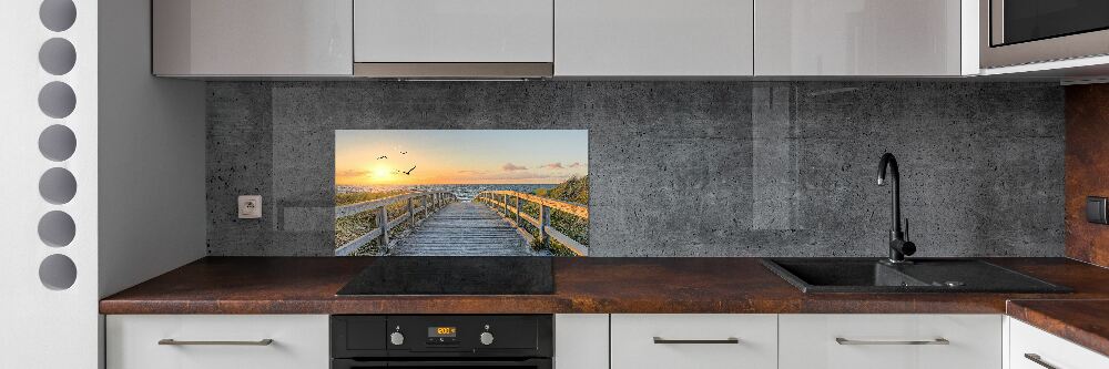 Panel do kuchni Ścieżka na plażę