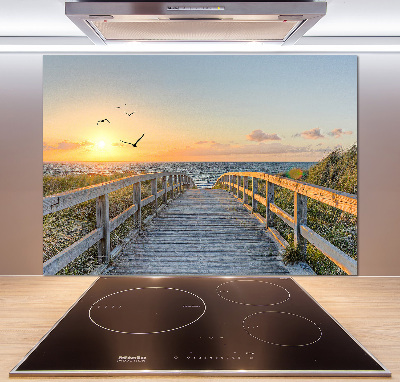 Panel do kuchni Ścieżka na plażę