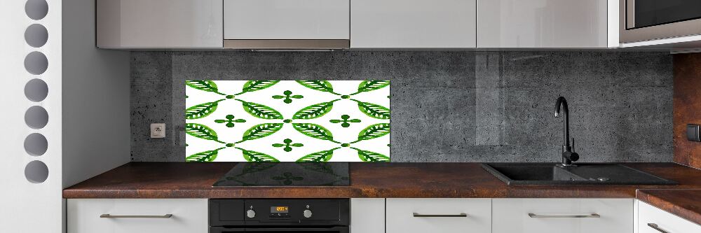 Panel do kuchni Zielone liście