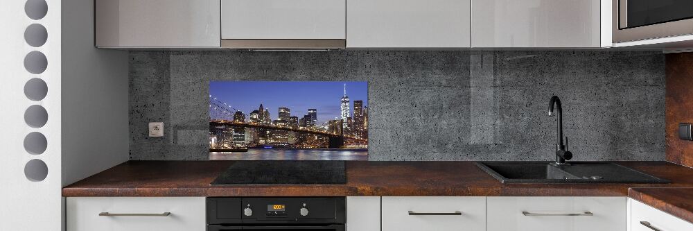 Panel do kuchni Manhattan nocą
