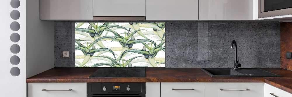 Panel szklany do kuchni Aloes