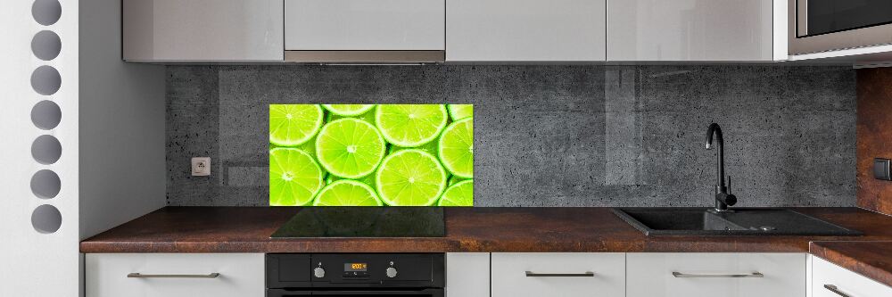 Panel szklany do kuchni Limonki