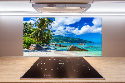 Panel do kuchni Seszele plaża