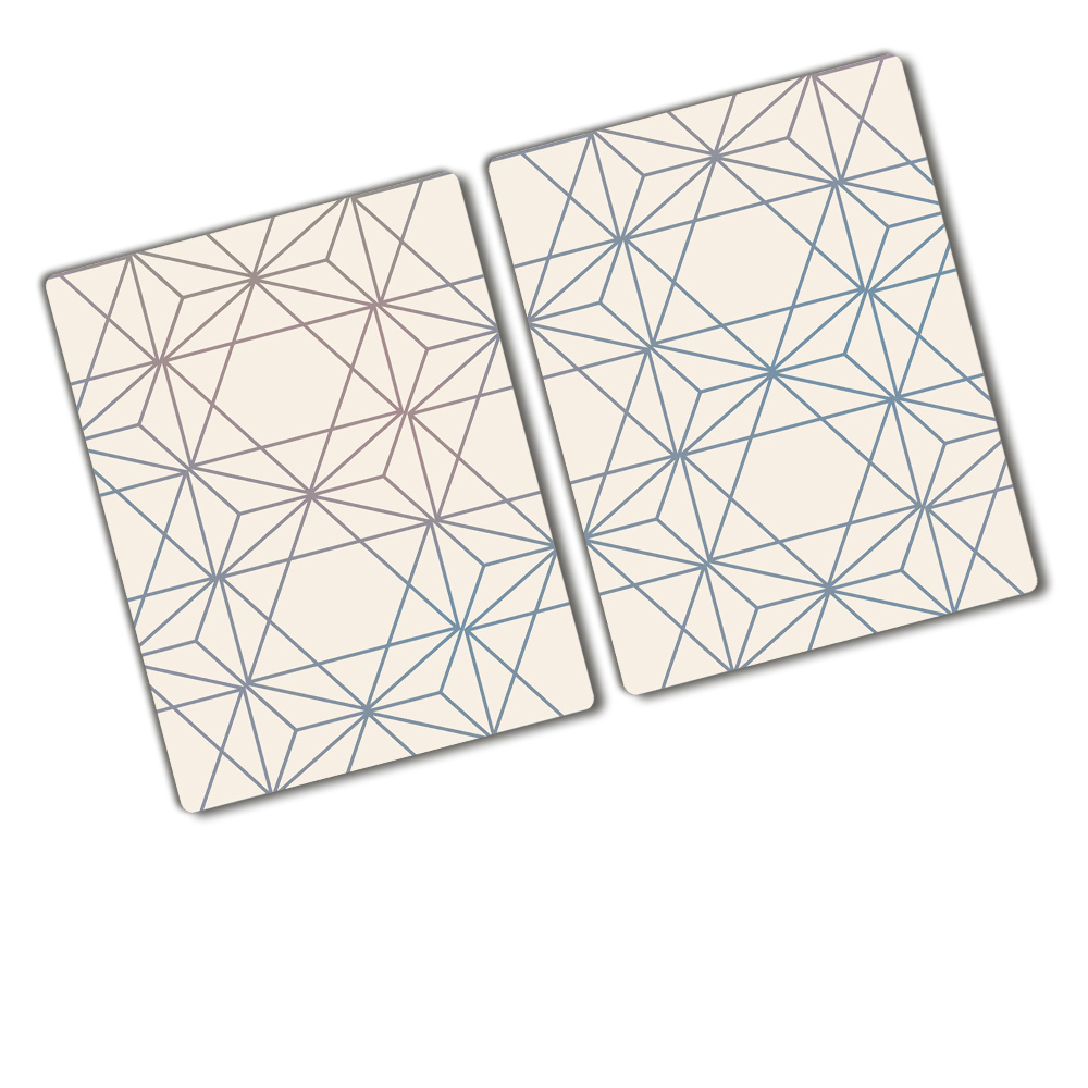Deska kuchenna duża szklana Geometryczne tło