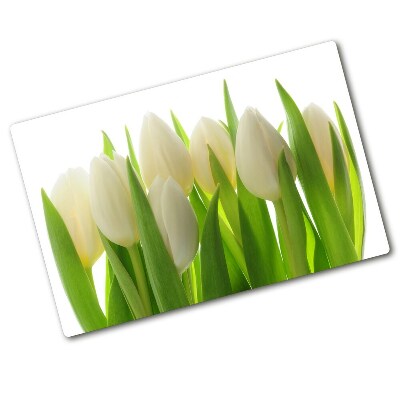 Deska do krojenia szklana Tulipany