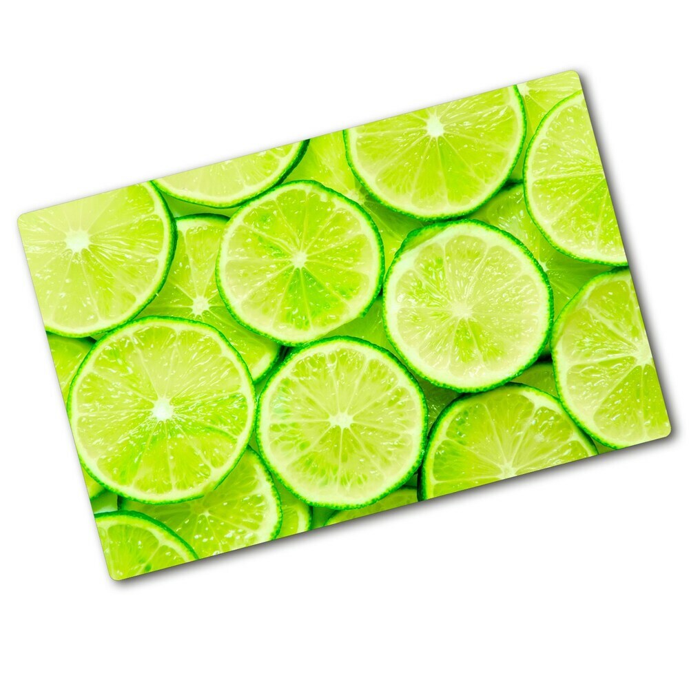 Deska kuchenna duża szklana Limonki