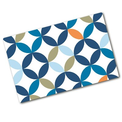 Deska kuchenna duża szklana Geometryczne tło