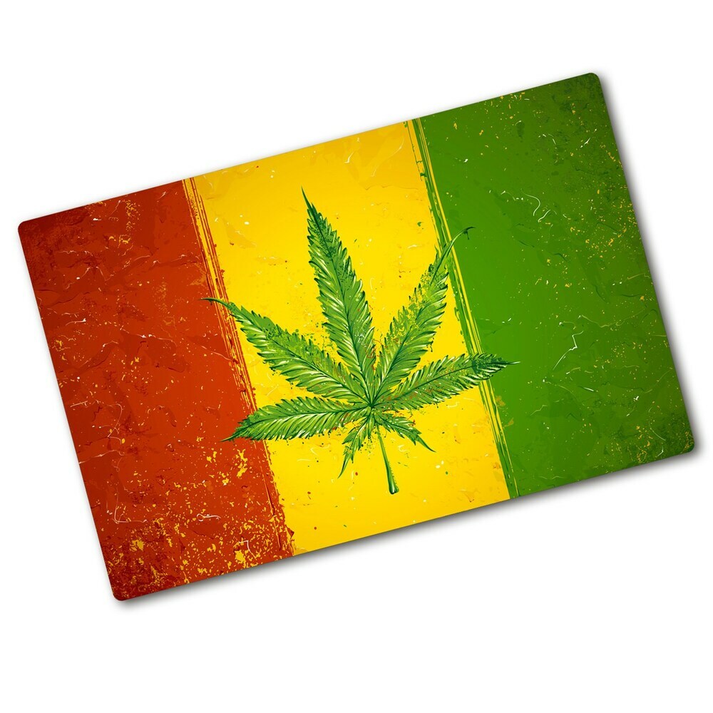 Deska kuchenna szklana Rasta flaga Mapy i flagi