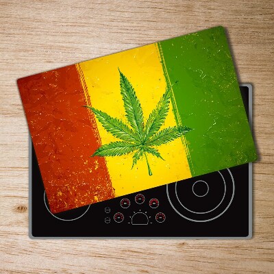 Deska kuchenna szklana Rasta flaga Mapy i flagi