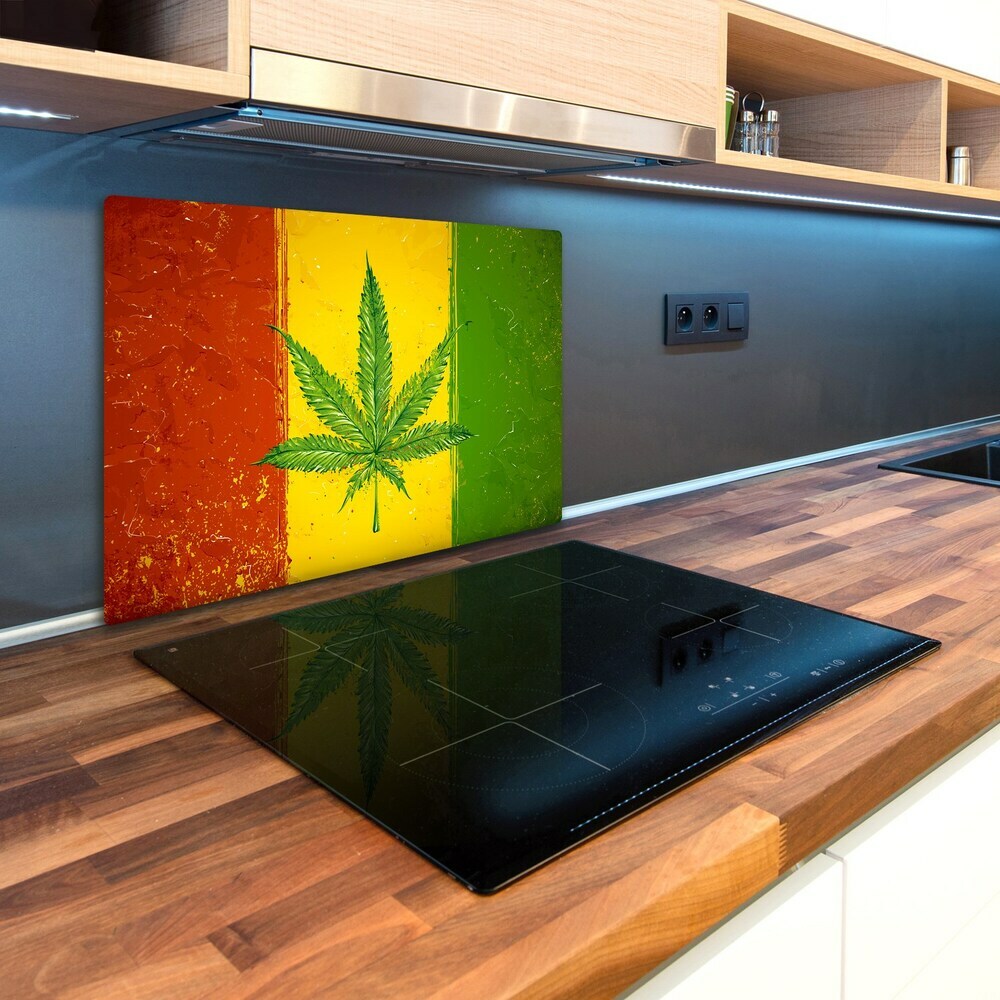 Deska kuchenna szklana Rasta flaga Mapy i flagi