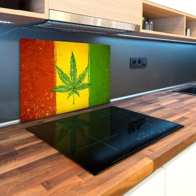 Deska kuchenna szklana Rasta flaga Mapy i flagi