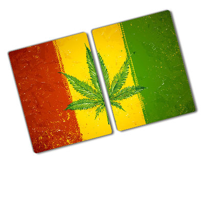 Deska kuchenna szklana Rasta flaga Mapy i flagi