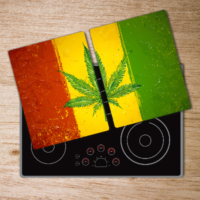 Deska kuchenna szklana Rasta flaga Mapy i flagi
