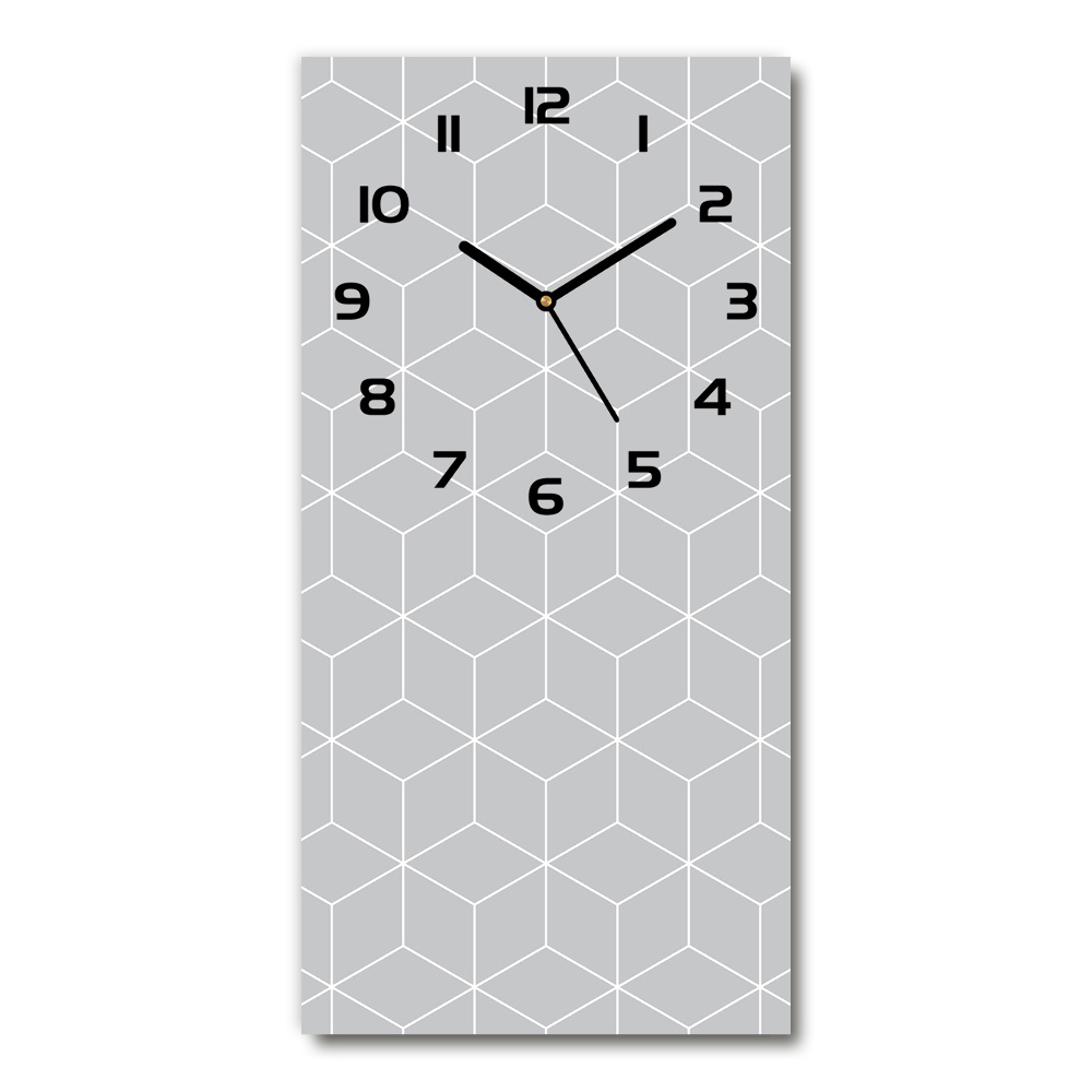 Zegar ścienny cichy Geometryczne tło