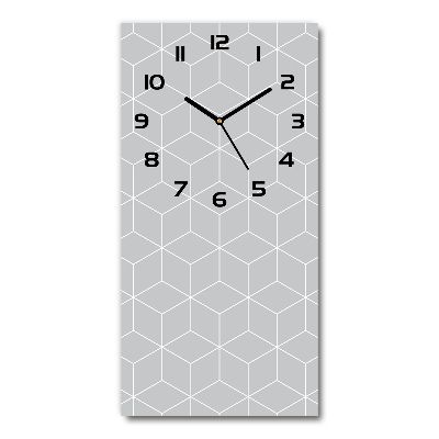 Zegar ścienny cichy Geometryczne tło