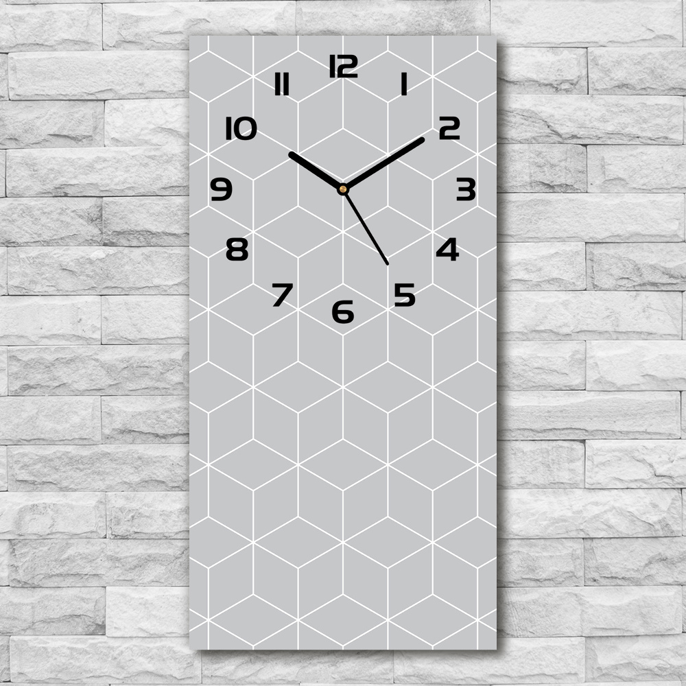 Zegar ścienny cichy Geometryczne tło