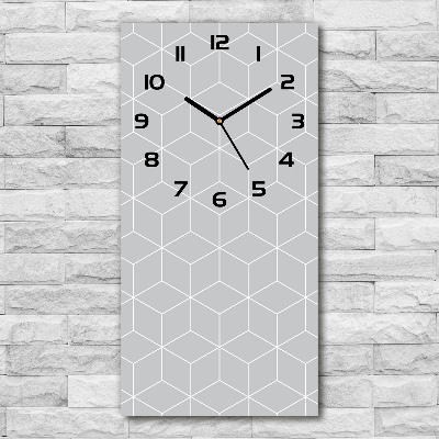 Zegar ścienny cichy Geometryczne tło