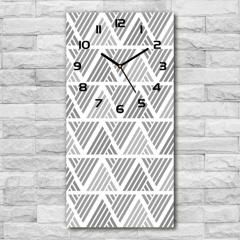 Zegar ścienny cichy Geometryczne tło