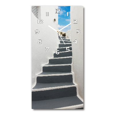Zegar ścienny cichy Santorini Grecja