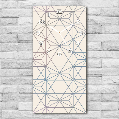 Zegar ścienny cichy Geometryczne tło