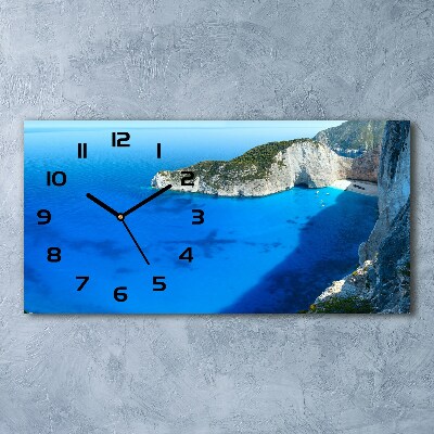 Zegar ścienny szklany Zakynthos Grecja