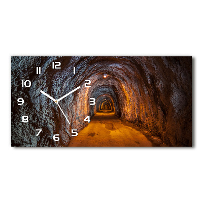 Zegar ścienny szklany Podziemny tunel