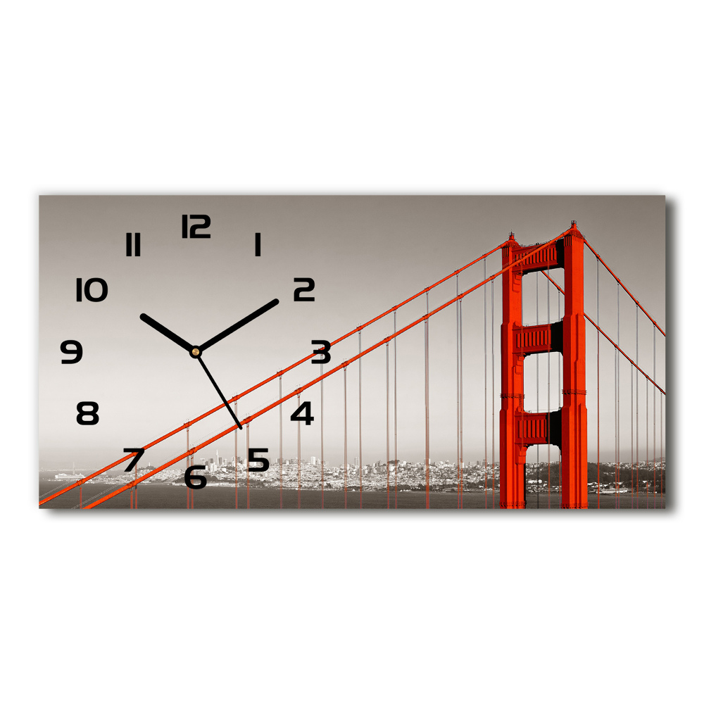 Zegar ścienny szklany Most San Francisco