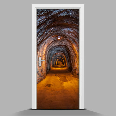 Naklejka fototapeta na drzwi W kopalni